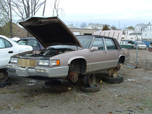 junked caddy pic