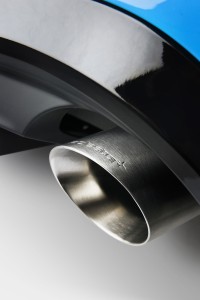 '15 V60 polestar exhaust detail