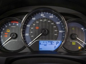 '16 Corolla speedometer