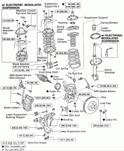 RX 300 suspension detail