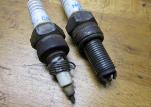 broken spark plug