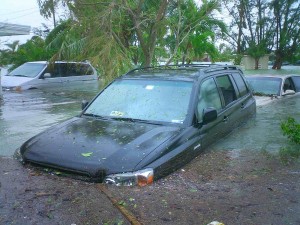 flooded cars pic