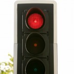 Description=19th September 2006. Pic: Paul Rogers A traffic signal showing red.