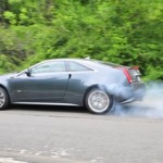 CTS-V rolling burnout