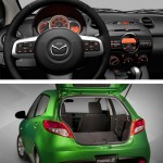 2013 Mazda2 at the curb