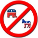 no Dems or Republicans