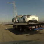 towed Tesla