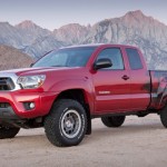 2014 Tacoma red reg cab.