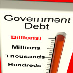 Goverment Debt Meter Showing Nation Owing Billions