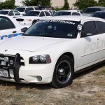 white cop car