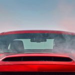 The functional hood scoop on the Dodge Challenger SRT Demon is t