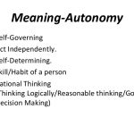 autonomy