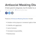 Masking disorder